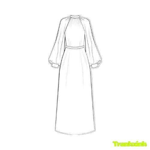 tranh tô màu áo dài việt nam 9