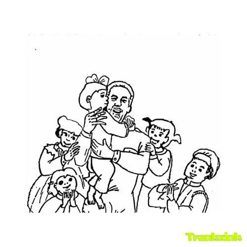 tranh tô màu bác hồ 13