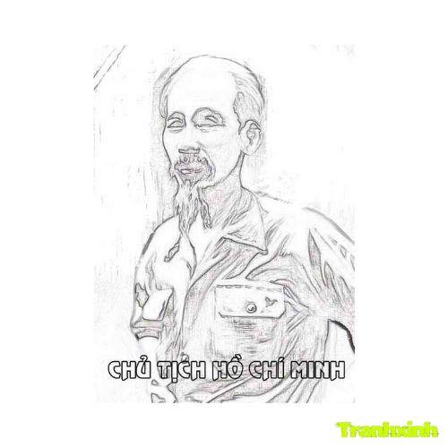tranh tô màu bác hồ 21