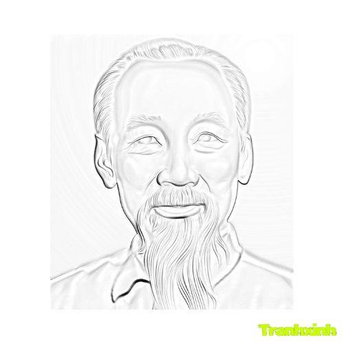 tranh tô màu bác hồ 22