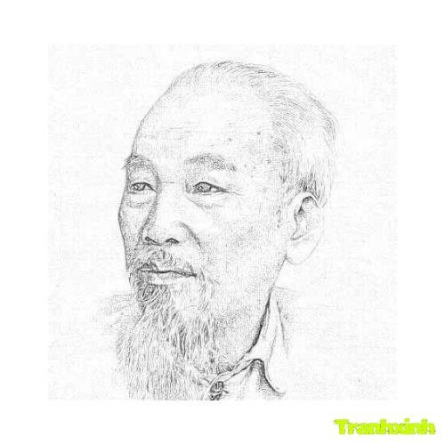 tranh tô màu bác hồ 24