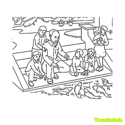 tranh tô màu bác hồ 26