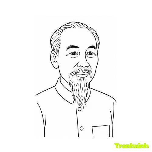tranh tô màu bác hồ 9