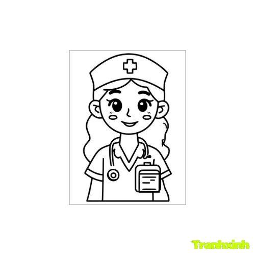 tranh tô màu bác sĩ 14