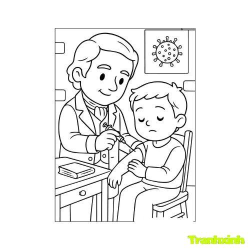 tranh tô màu bác sĩ 21
