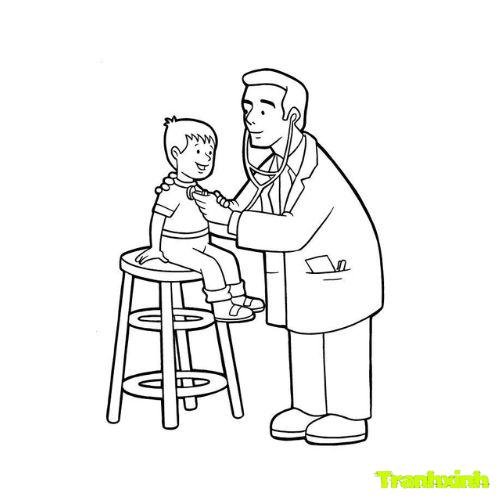 tranh tô màu bác sĩ 26