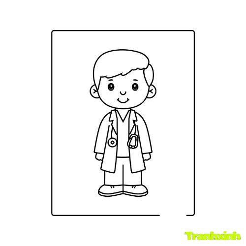 tranh tô màu bác sĩ 30