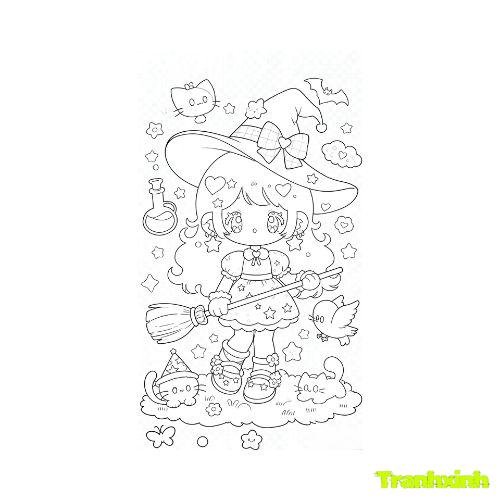 tranh tô màu bạn gái 12