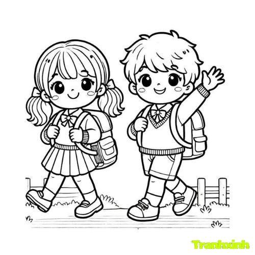 tranh tô màu bạn trai bạn gái 11