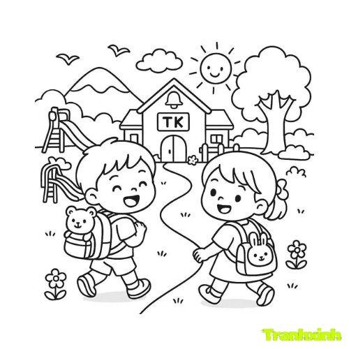 tranh tô màu bạn trai bạn gái 26