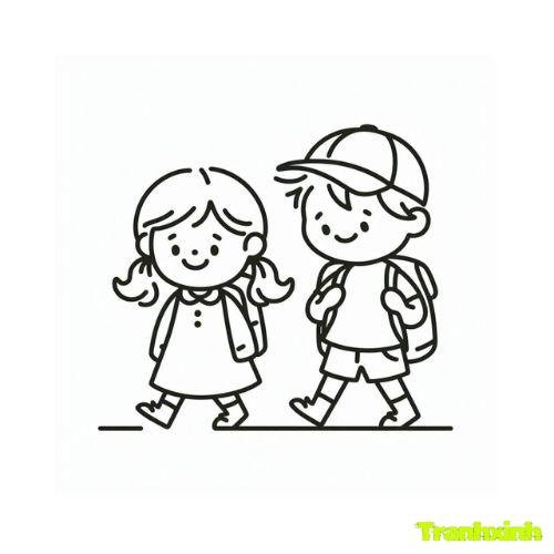 tranh tô màu bạn trai bạn gái 29