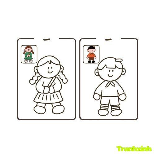 tranh tô màu bạn trai bạn gái 3