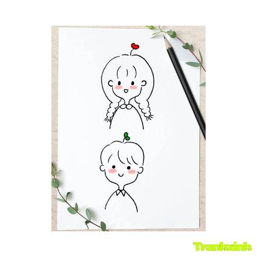 tranh tô màu bạn trai bạn gái 9