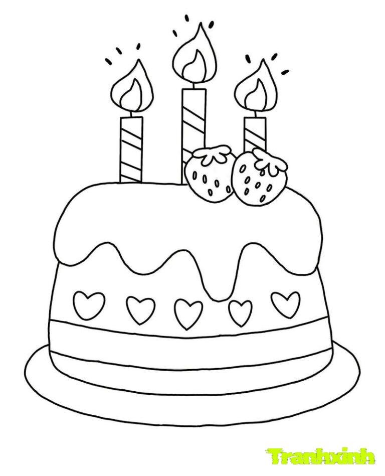 tranh tô màu bánh sinh nhật 31
