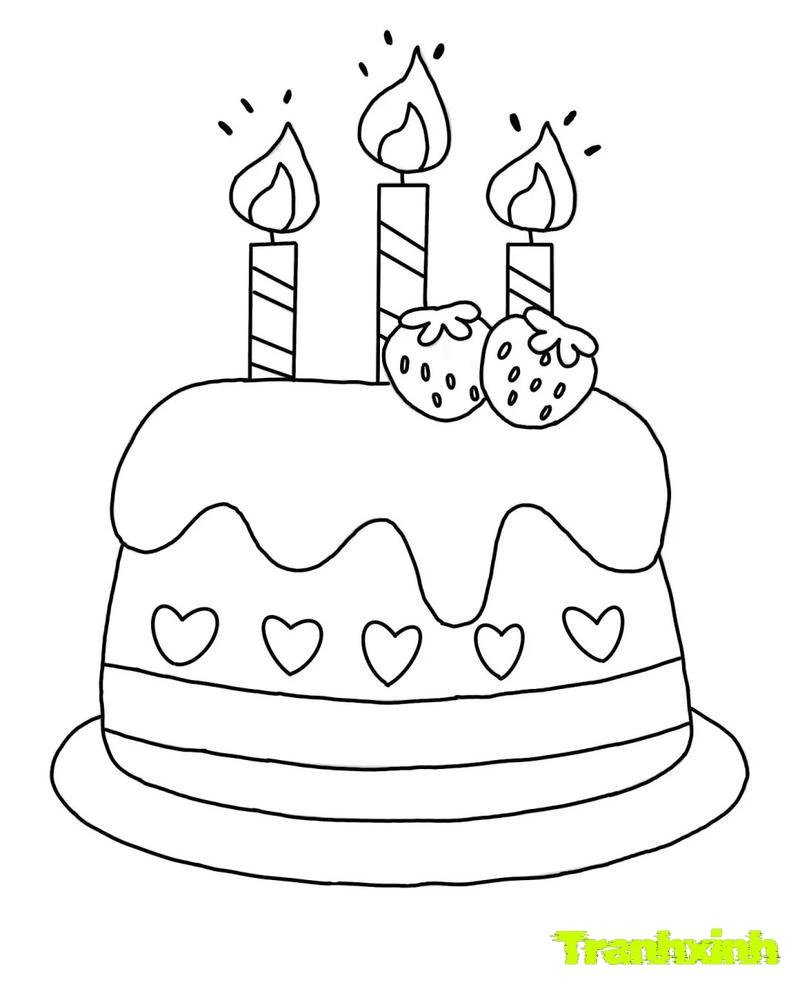 tranh tô màu bánh sinh nhật 31