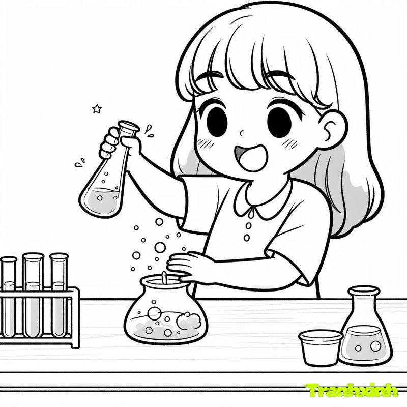 tranh tô màu bé gái 33