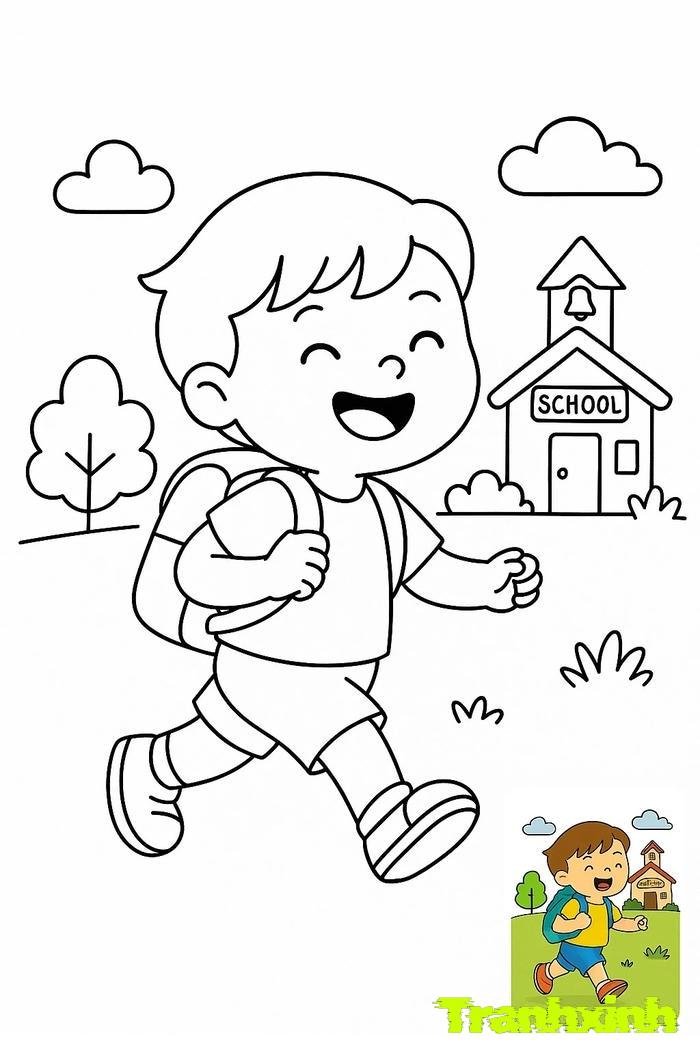tranh tô màu bé trai 28
