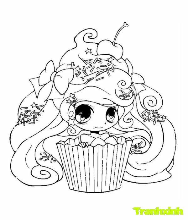 tranh tô màu blackpink chibi cho bé