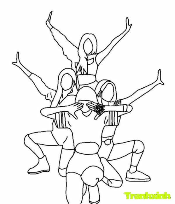 tranh tô màu blackpink chibi đẹp