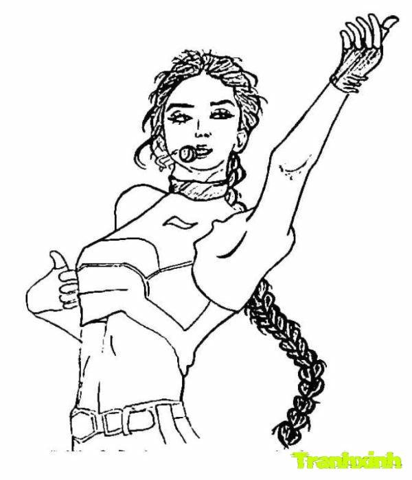 tranh tô màu blackpink chibi full hd