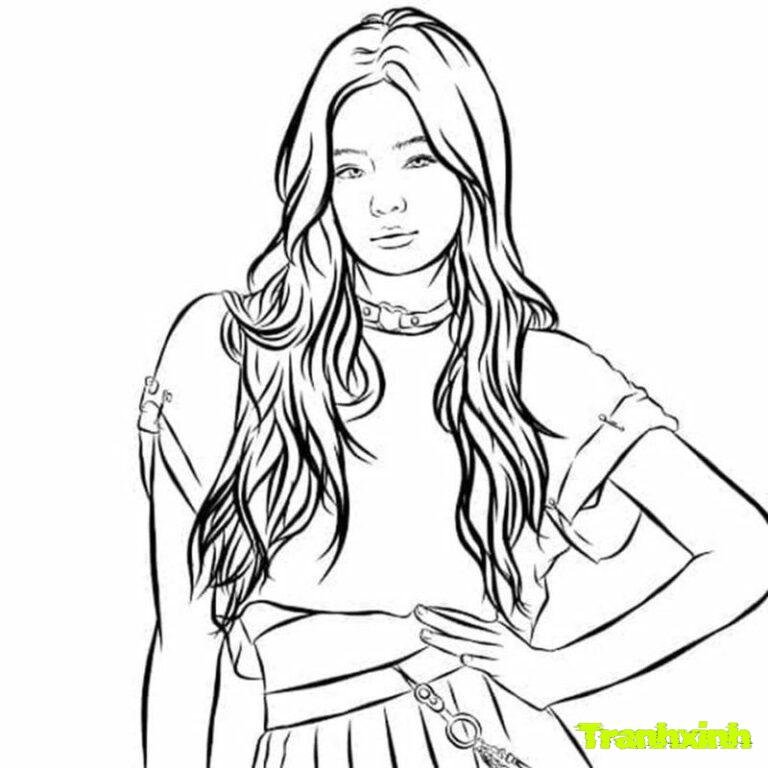 tranh tô màu blackpink cho trẻ nhỏ