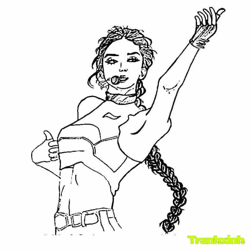 tranh tô màu blackpink đáng yêu