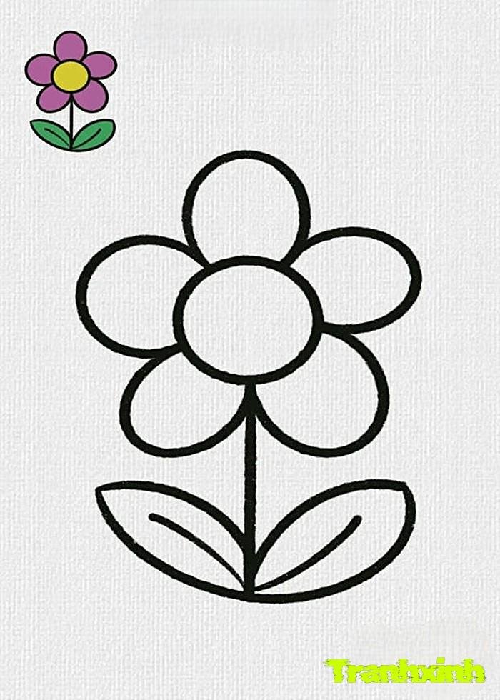 tranh tô màu bông hoa 10