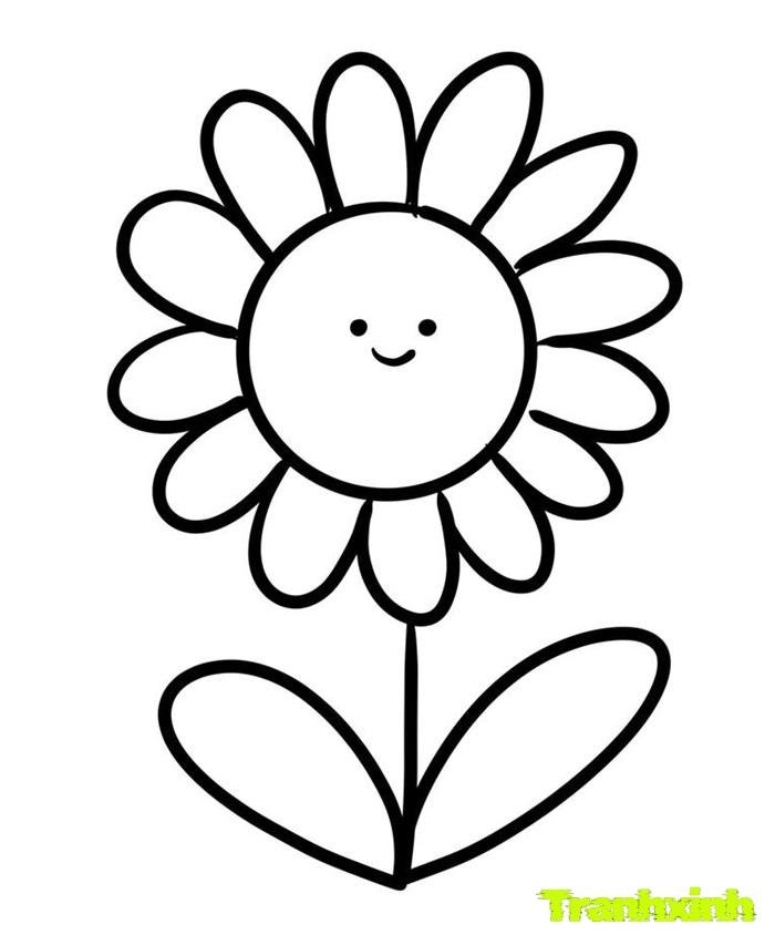 tranh tô màu bông hoa 21