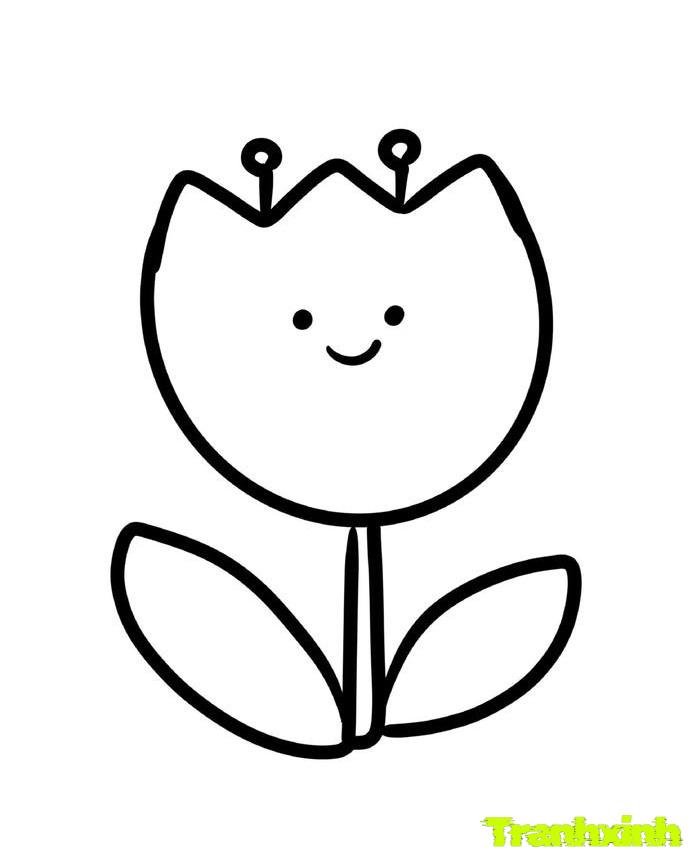 tranh tô màu bông hoa 22