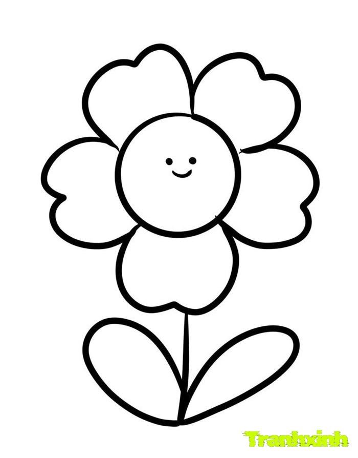 tranh tô màu bông hoa 23