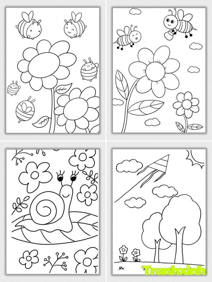 tranh tô màu bông hoa 25