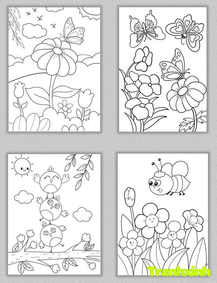 tranh tô màu bông hoa 26