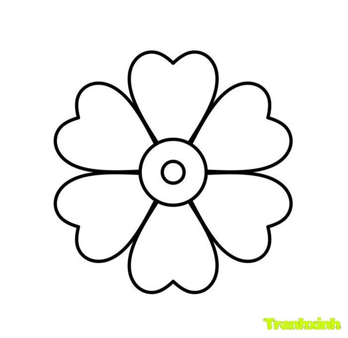 tranh tô màu bông hoa 28