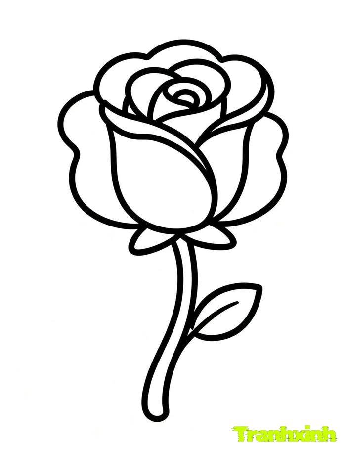 tranh tô màu bông hoa 38