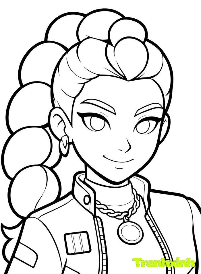 tranh tô màu búp bê 17