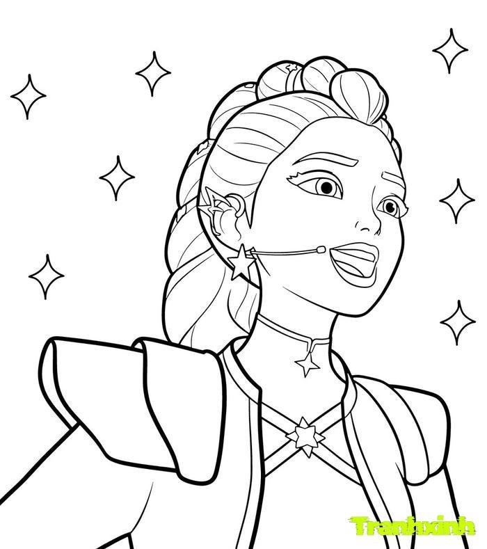 tranh tô màu búp bê 18