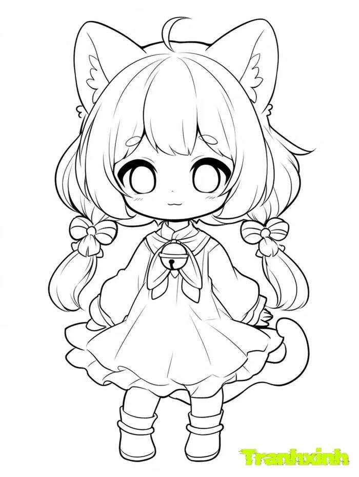 tranh tô màu búp bê 20