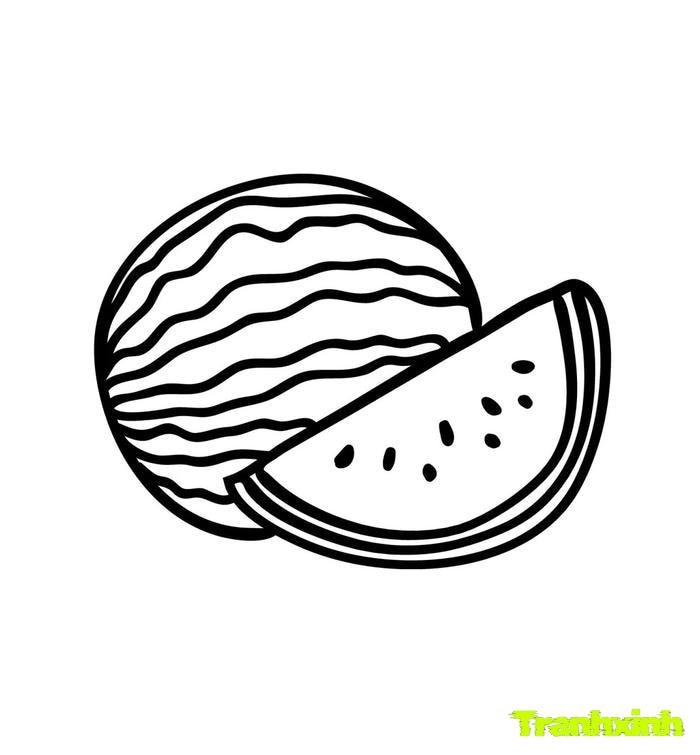 tranh tô màu các loại quả 10