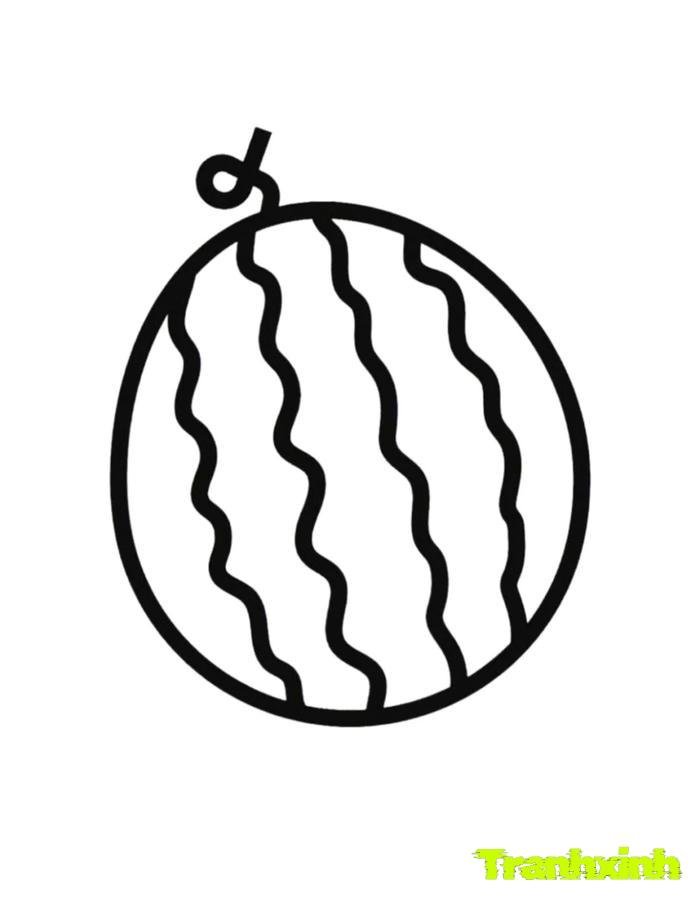 tranh tô màu các loại quả 15