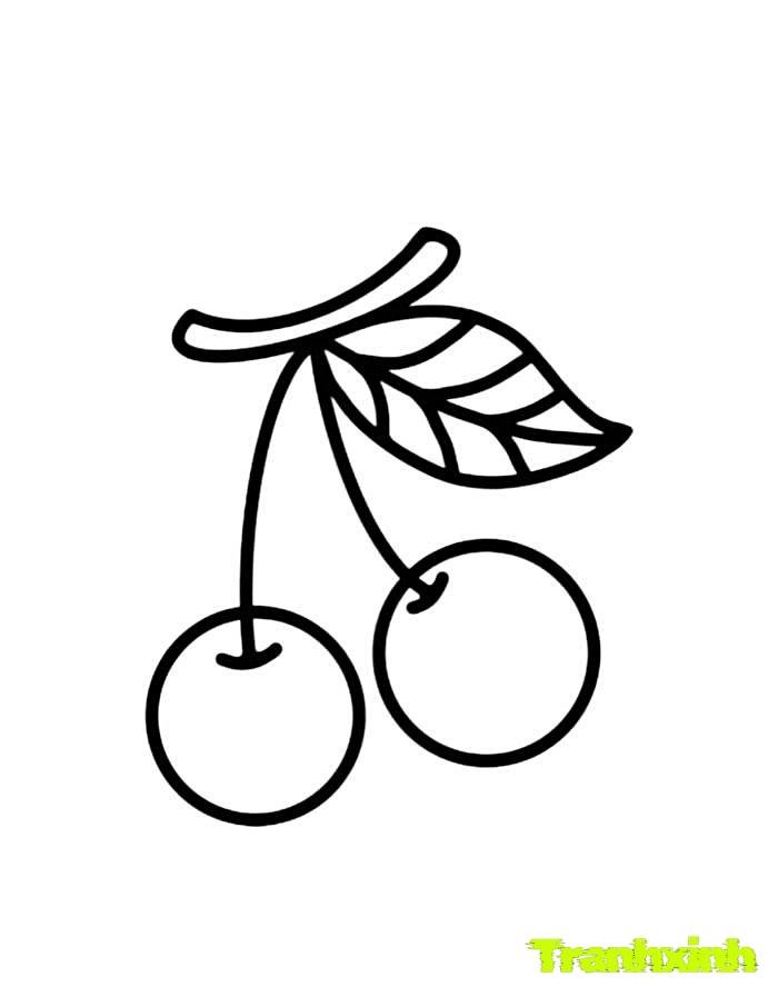 tranh tô màu các loại quả 17