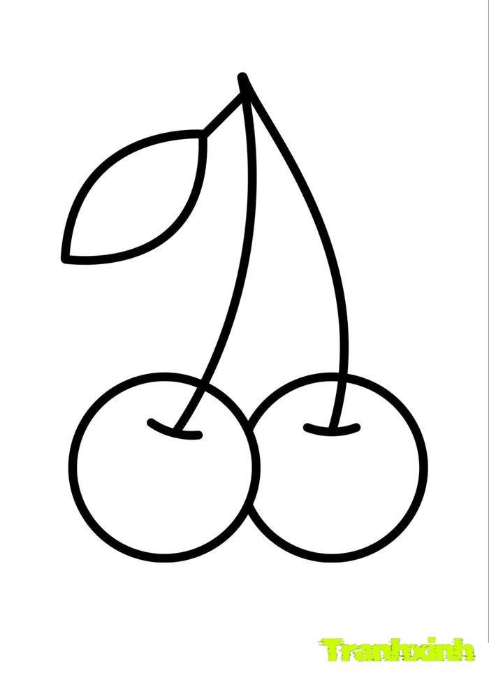 tranh tô màu các loại quả 19