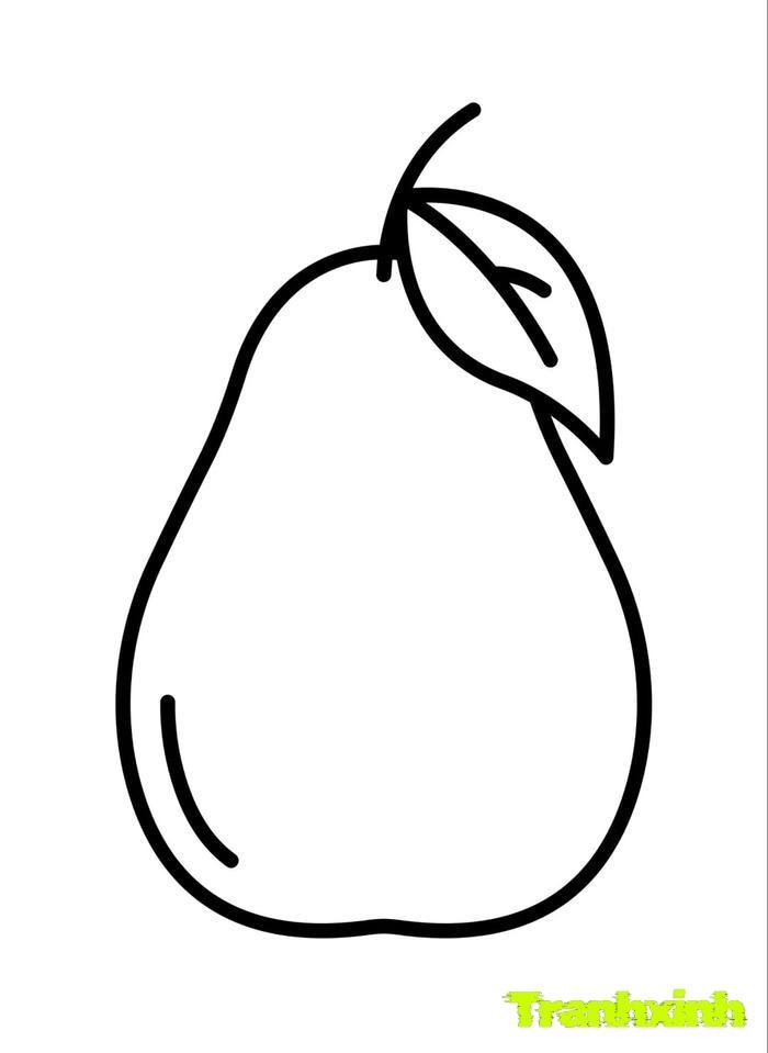 tranh tô màu các loại quả 20