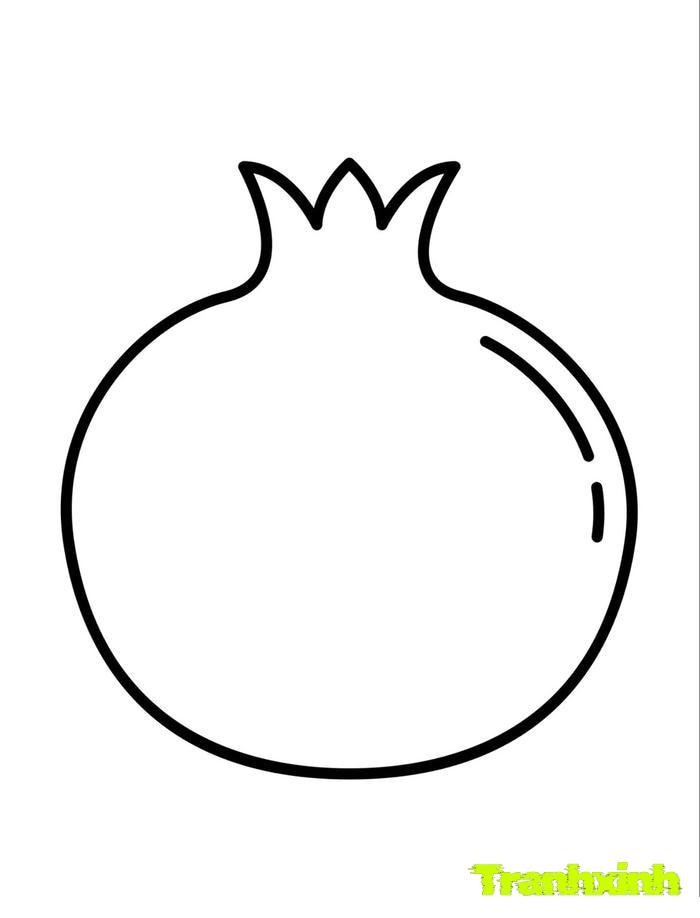 tranh tô màu các loại quả 21