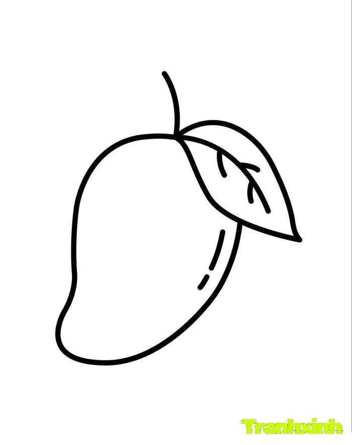 tranh tô màu các loại quả 22