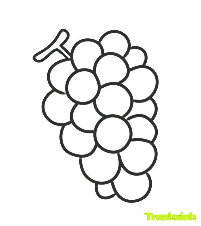 tranh tô màu các loại quả 27