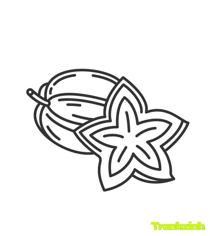 tranh tô màu các loại quả 8