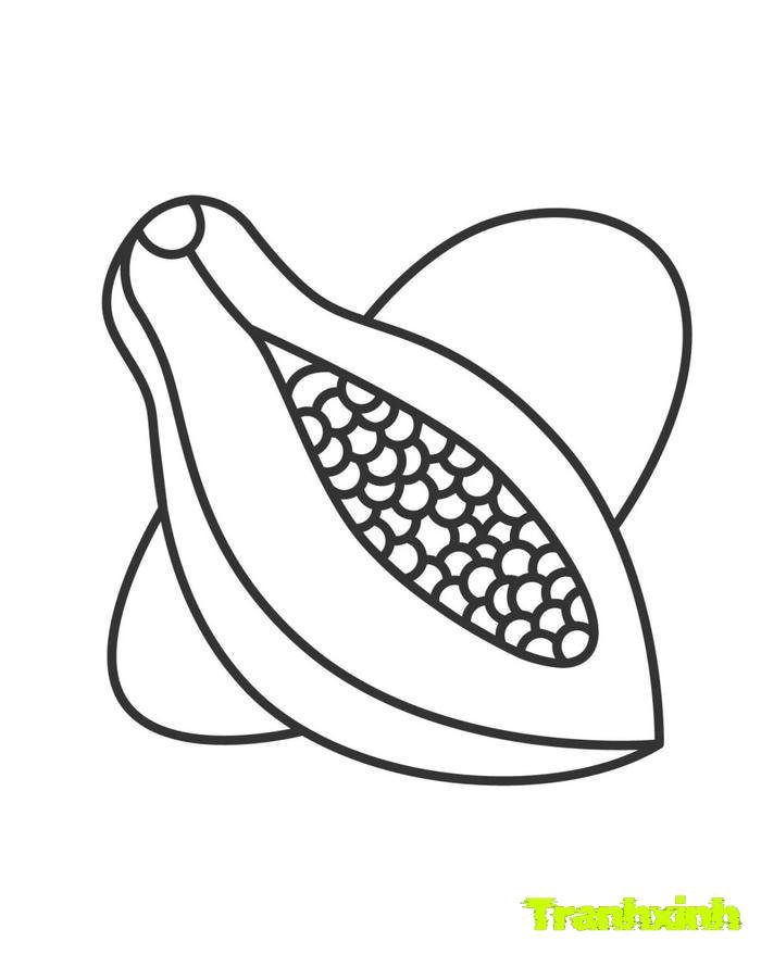 tranh tô màu các loại quả 9