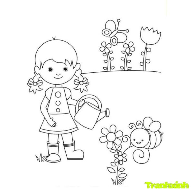 tranh tô màu các mùa trong năm