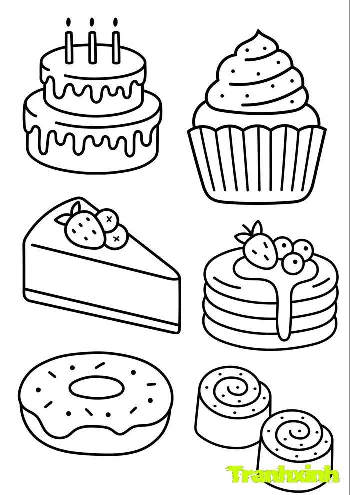 tranh tô màu các nhóm thực phẩm cho bé 10