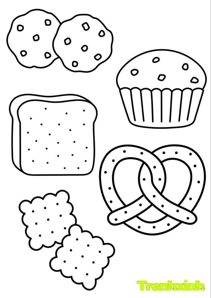 Tuyển tập 259+ mẫu tranh tô màu các nhóm thực phẩm cho bé